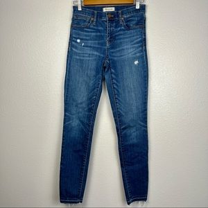 Madewell 9" High Riser Skinny Skinny - Raw Hem - Size 26